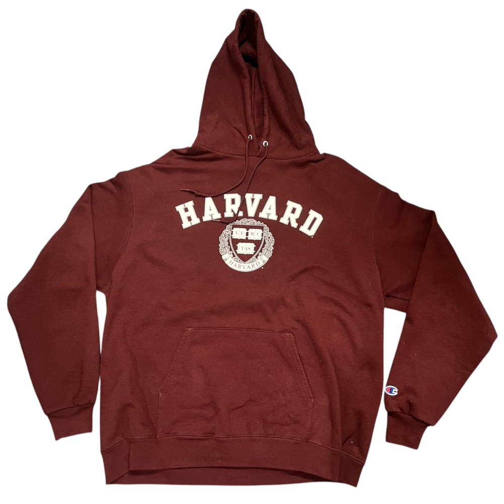 Authentic Champion Harvard Burgundy school Hoodie
